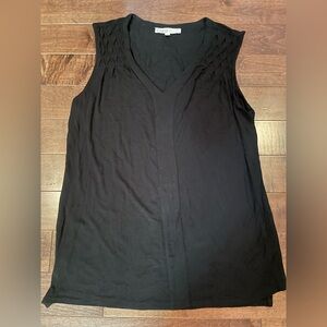 Cleo Black V-Neck Tank Top